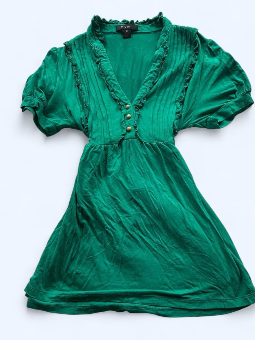 Vintage Y2K Forever 21 Ruffle Babydoll Top